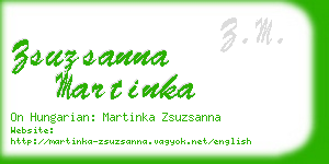 zsuzsanna martinka business card